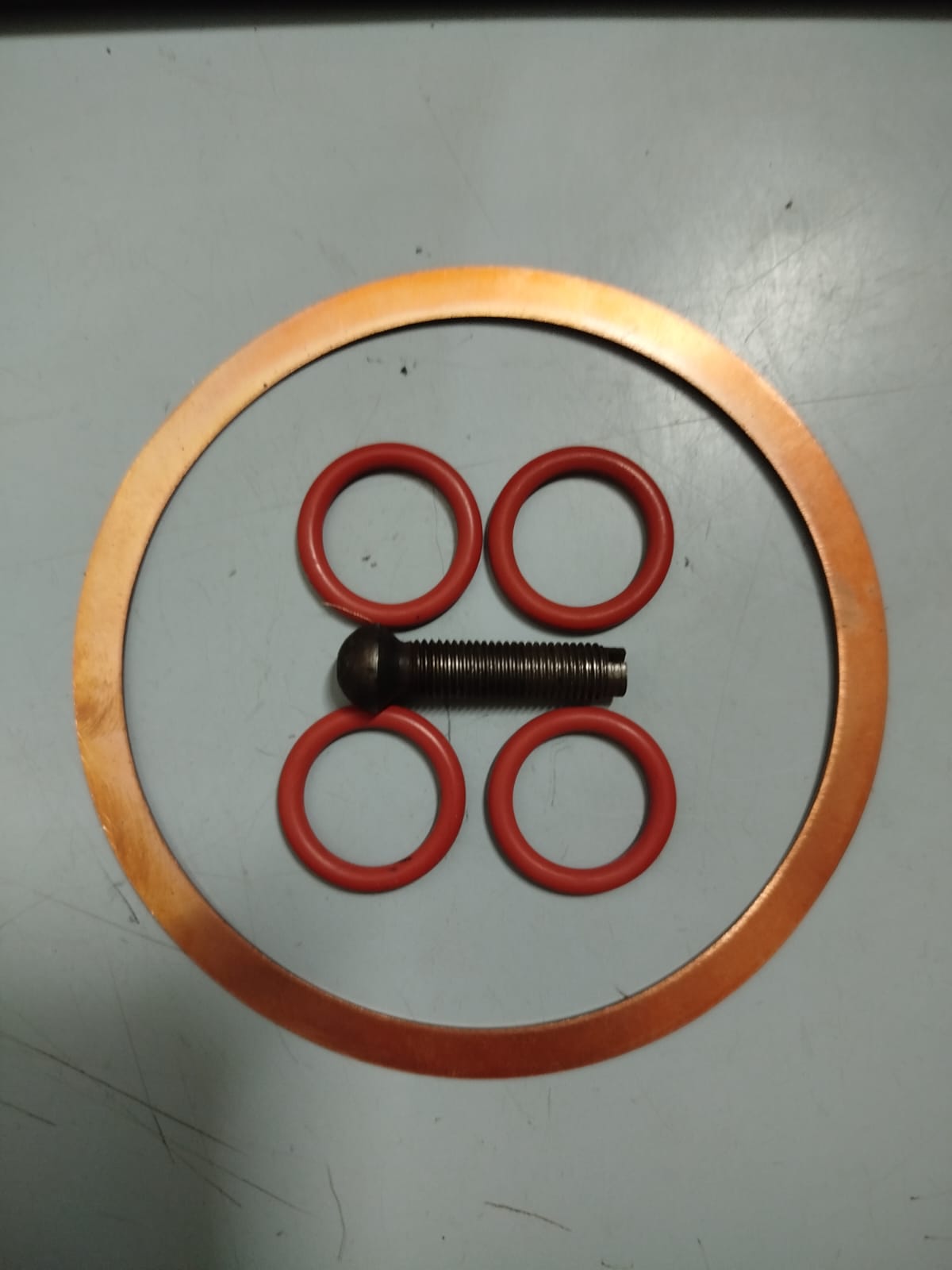 KIT GUARNIZIONE TESTA + REGISTRO + GOMMINI OR TUBO PROTEZIONE ASTA PUNTERIA PER DVA 800